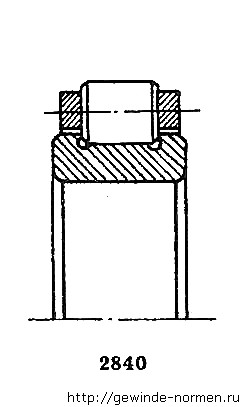 Наружное кольцо подшипника чертеж